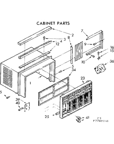 Cabinet parts