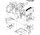 Kenmore 1067780580 air flow parts diagram