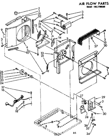 Air flow parts