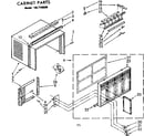 Kenmore 1067780580 cabinet parts diagram