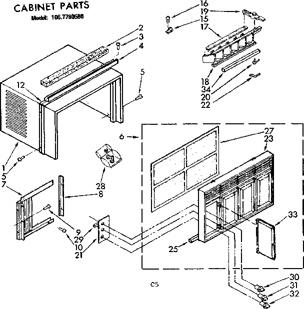 Cabinet parts