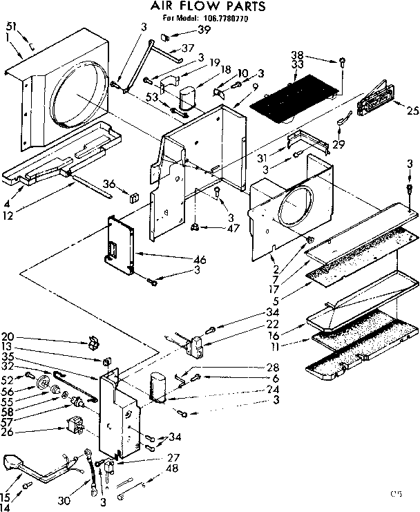 Air flow parts