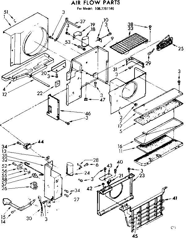 Air flow parts
