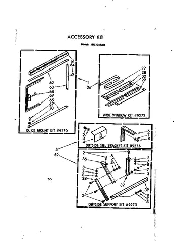 Accessory kit parts