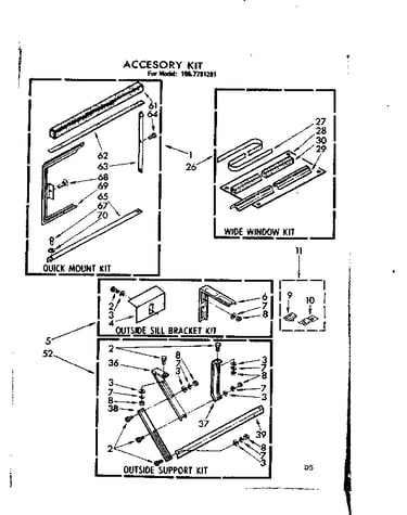 Accessory kit parts