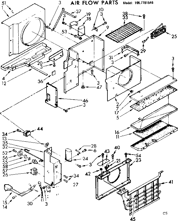 Air flow parts