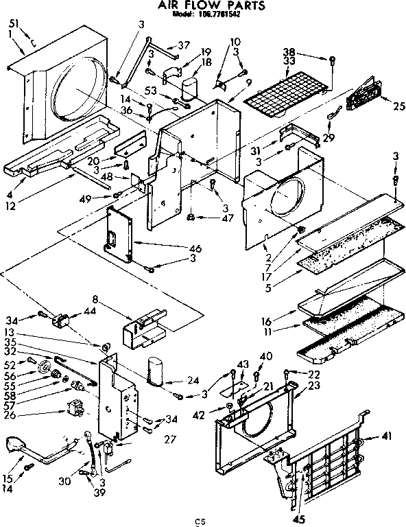 Air flow parts