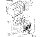 Kenmore 1067781591 cabinet parts diagram