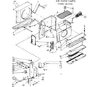 Kenmore 1067781591 air flow parts diagram