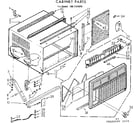 Kenmore 1067781810 cabinet parts diagram