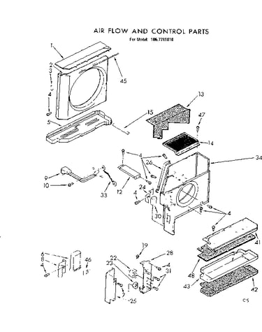 Air flow and control parts