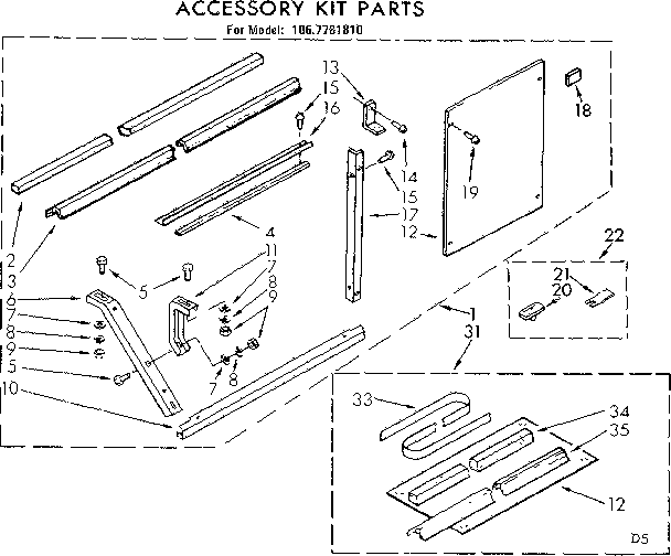 Accessory kit parts