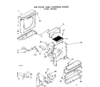 Kenmore 1067781811 air flow and control parts diagram