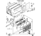 Kenmore 1067781840 cabinet parts diagram