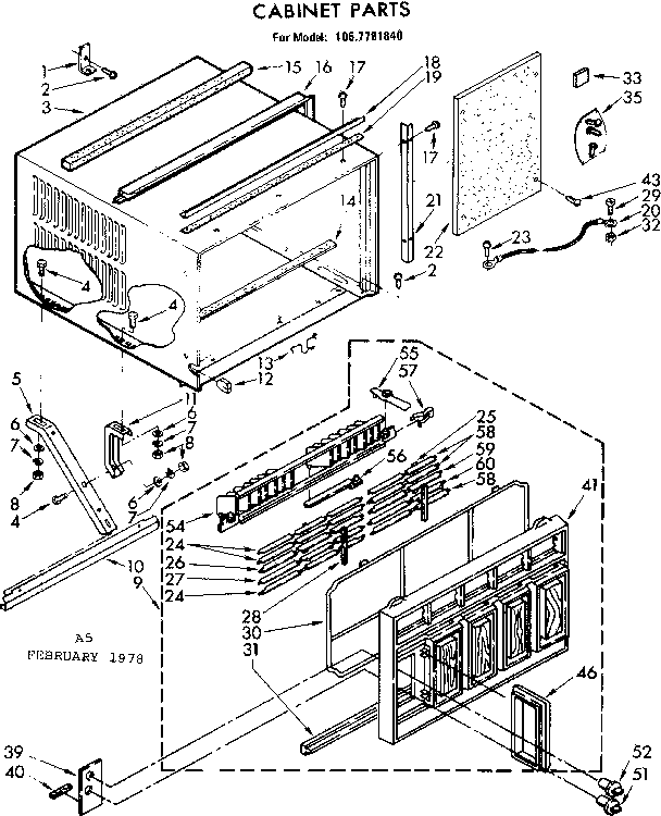 Cabinet parts