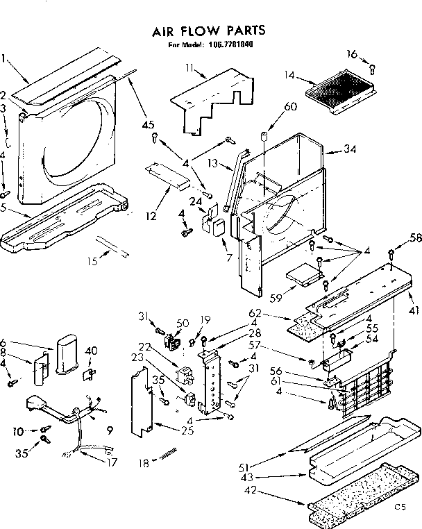 Air flow parts