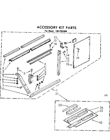 Accessory kit parts
