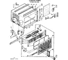 Kenmore 1067781841 cabinet parts diagram