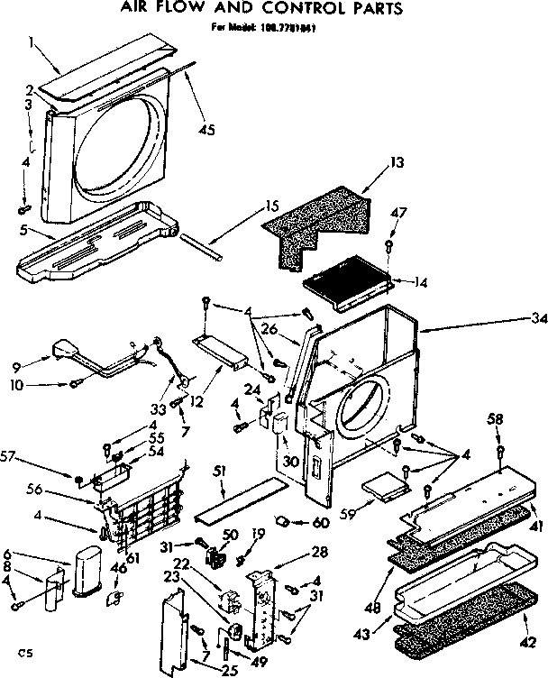Air flow and control parts