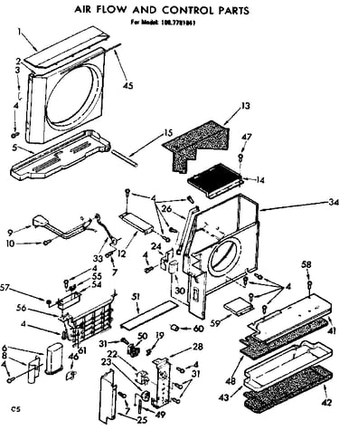 Air flow and control parts