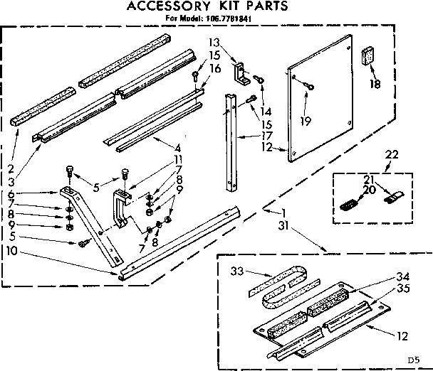 Accessory kit parts
