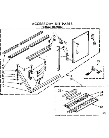 Accessory kit parts