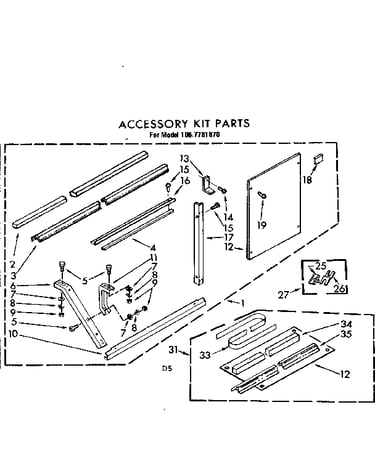 Accessory kit parts
