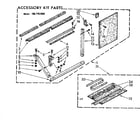 Kenmore 1067781880 accessory kit parts diagram