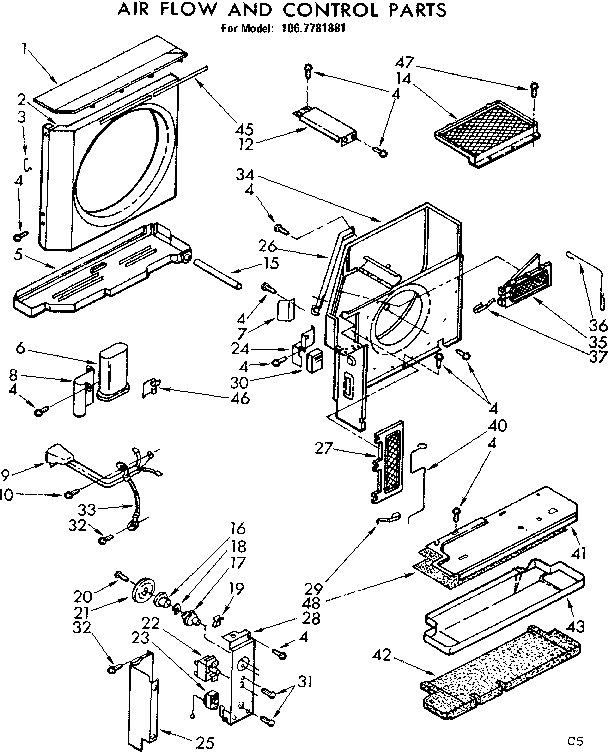 Air flow and control parts