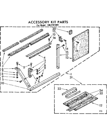 Accessory kit parts
