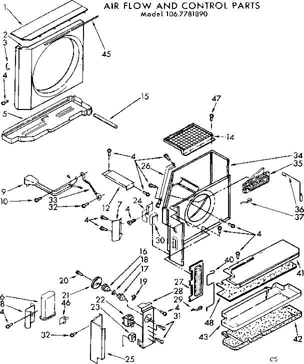 Air flow and control parts