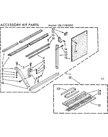 Accessory kit parts
