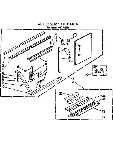 Accessory kit parts