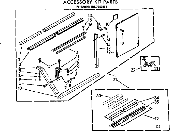 Accessory kit parts