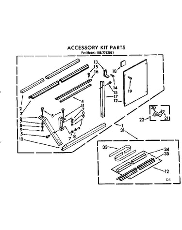 Accessory kit parts