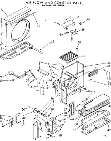 Air flow and control parts