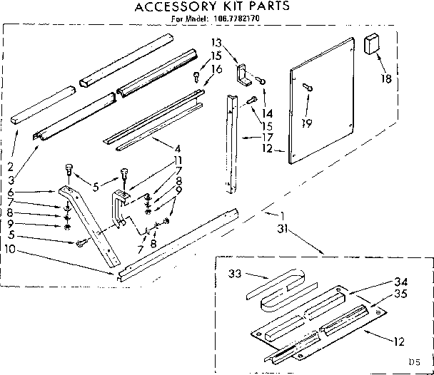 Accessory kit parts