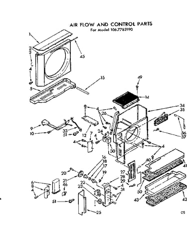 Air flow and control parts