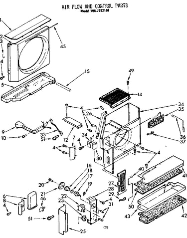 Air flow and control parts