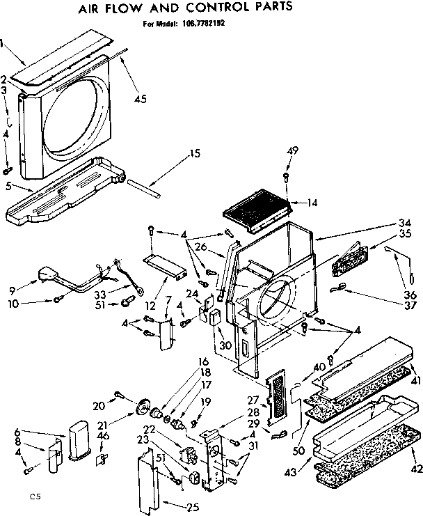 Air flow and control parts