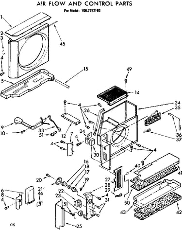 Air flow and control parts