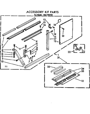 Accessory kit parts