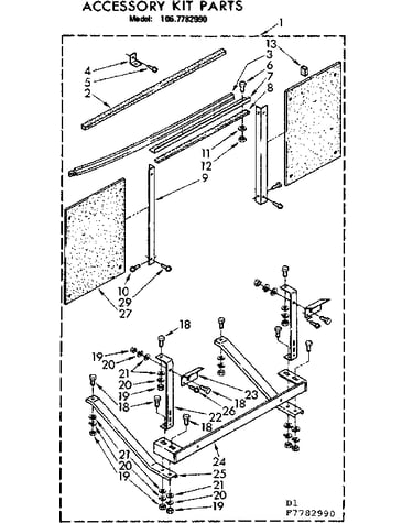 Accessory kit parts