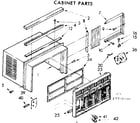 Kenmore 1067790540 cabinet parts diagram