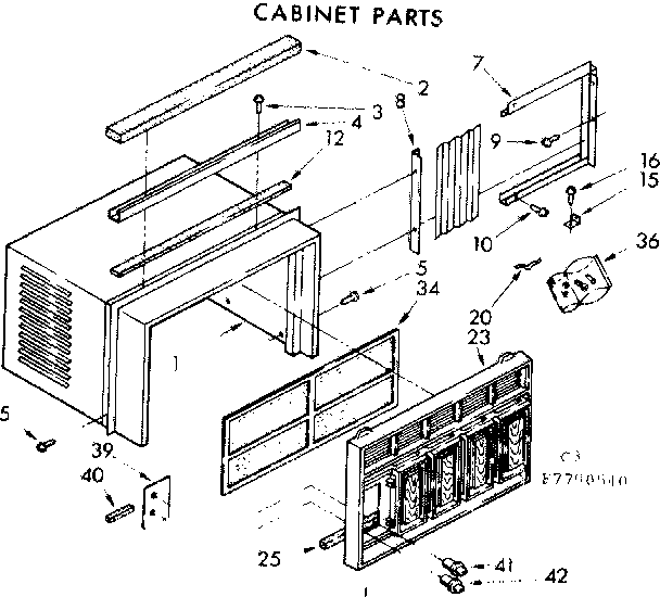 Cabinet parts