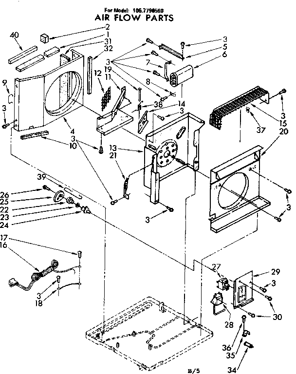 Air flow parts