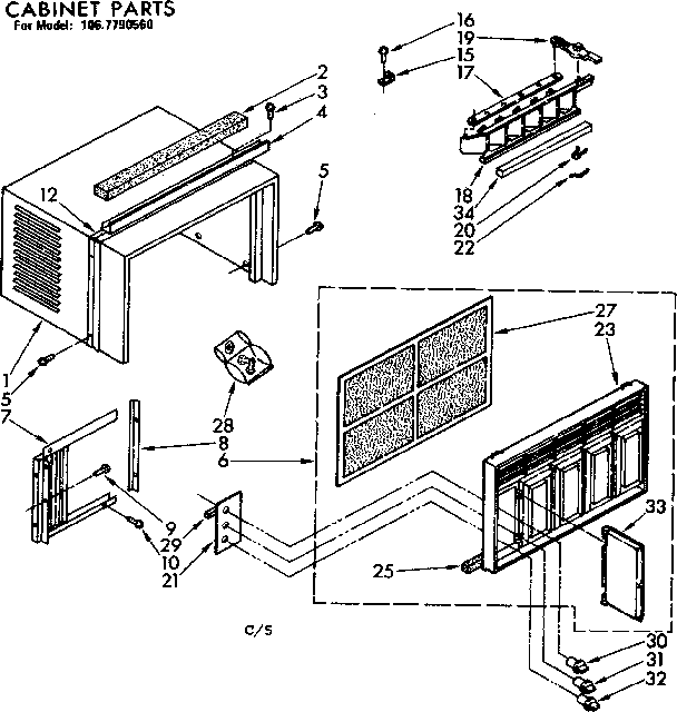 Cabinet parts