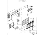 Kenmore 1067790580 cabinet parts diagram