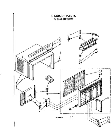 Cabinet parts