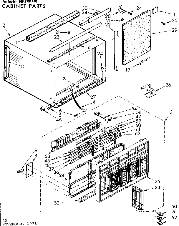 Cabinet parts